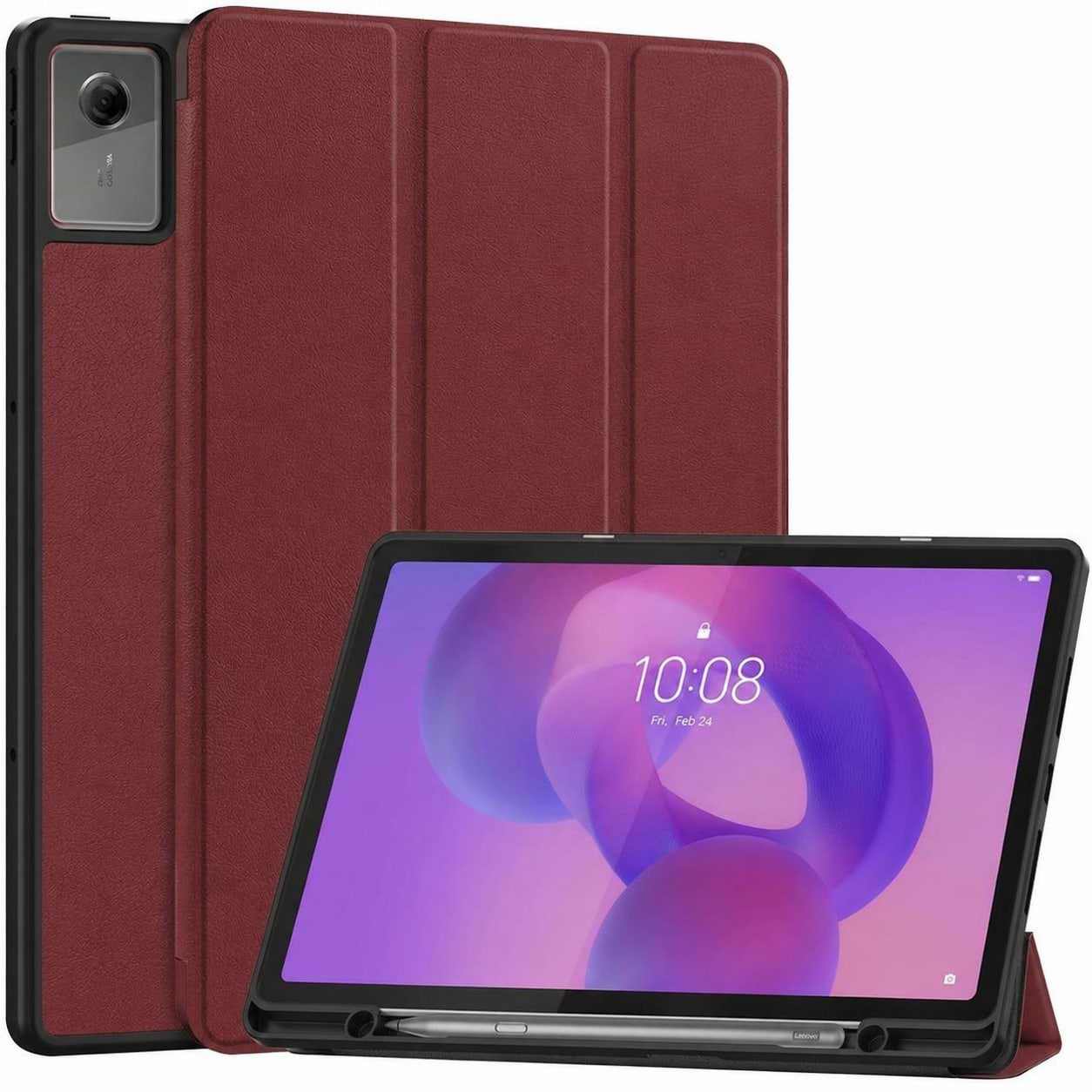 Чохол для планшета BeCover Flexible TPU Mate з кріпленням for Lenovo Idea Tab/K11 (2nd Gen) TB336/Xiaoxin Pad (2025) 11" Red Wine (715635)